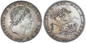 1 Crown 大不列颠及爱尔兰联合王国 (1801 - 1922) 銀 喬治三世 (1738-1820)