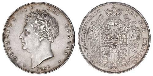 1 Crown 大不列颠及爱尔兰联合王国 (1801 - 1922) 銀 喬治四世 (1762-1830)