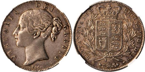 1 Crown 大不列颠及爱尔兰联合王国 (1801 - 1922) 銀 维多利亚 (英国君主)