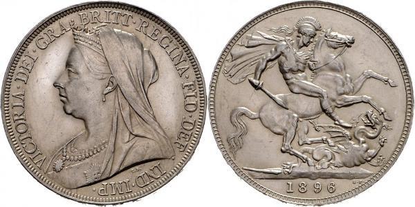 1 Crown 大不列颠及爱尔兰联合王国 (1801 - 1922) 銀 维多利亚 (英国君主)