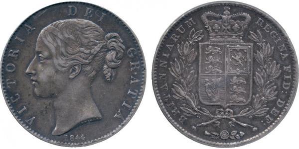1 Crown 大不列颠及爱尔兰联合王国 (1801 - 1922) 銀 维多利亚 (英国君主)