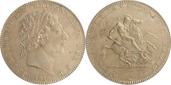 1 Crown 大不列颠及爱尔兰联合王国 (1801 - 1922) 銀 喬治三世 (1738-1820)