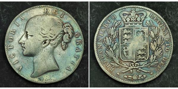 1 Crown 大不列颠及爱尔兰联合王国 (1801 - 1922) 銀 维多利亚 (英国君主)