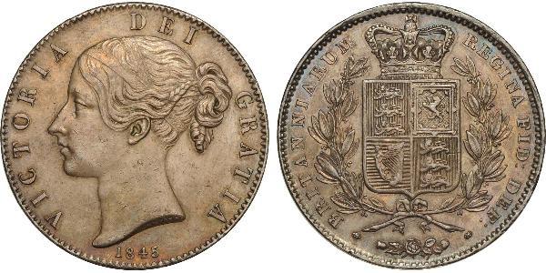 1 Crown 大不列颠及爱尔兰联合王国 (1801 - 1922) 銀 维多利亚 (英国君主)
