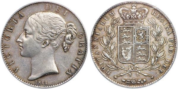 1 Crown 大不列颠及爱尔兰联合王国 (1801 - 1922) 銀 维多利亚 (英国君主)