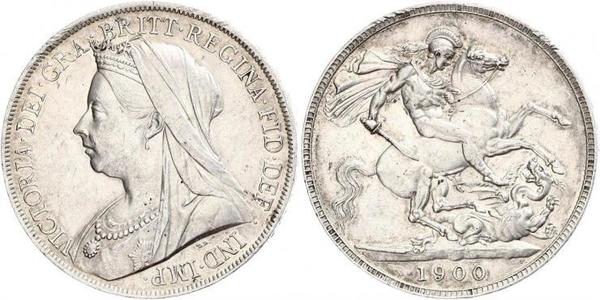 1 Crown 大不列颠及爱尔兰联合王国 (1801 - 1922) 銀 维多利亚 (英国君主)