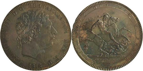 1 Crown 大不列颠及爱尔兰联合王国 (1801 - 1922) 銀 喬治三世 (1738-1820)