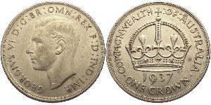 1 Crown 澳大利亚 銀 乔治六世 (1895-1952)