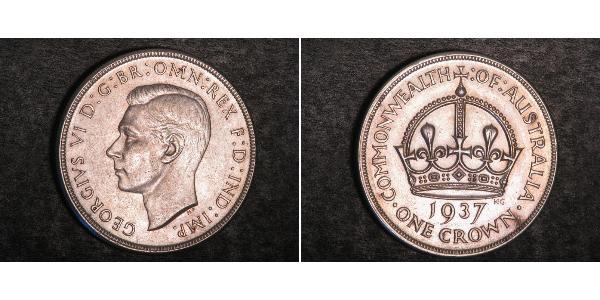 1 Crown 澳大利亚 銀 乔治六世 (1895-1952)