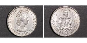 1 Crown 百慕大 銀 伊丽莎白二世 (1926-2022)