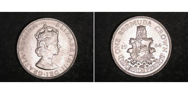 1 Crown 百慕大 銀 伊丽莎白二世 (1926-2022)