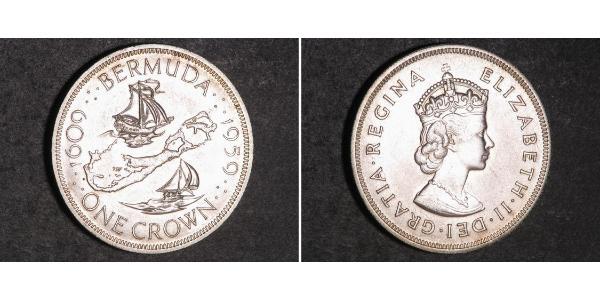 1 Crown 百慕大 銀 伊丽莎白二世 (1926-2022)