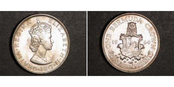 1 Crown 百慕大 銀 伊丽莎白二世 (1926-2022)
