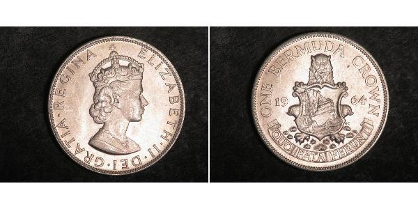 1 Crown 百慕大 銀 伊丽莎白二世 (1926-2022)