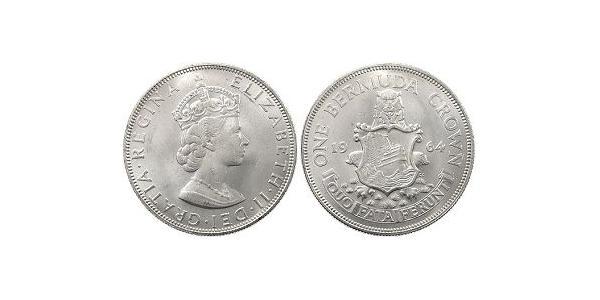 1 Crown 百慕大 銀 伊丽莎白二世 (1926-2022)
