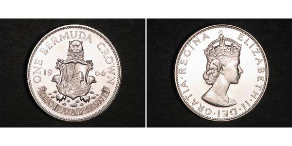 1 Crown 百慕大 銀 伊丽莎白二世 (1926-2022)