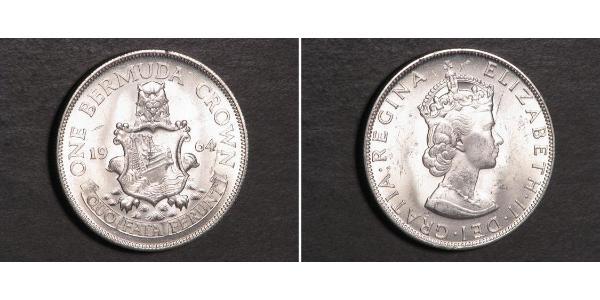 1 Crown 百慕大 銀 伊丽莎白二世 (1926-2022)