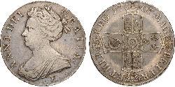 1 Crown 英格兰王国 銀 安妮 (英国女王) (1665-1714)