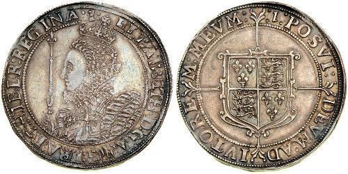 1 Crown 英格兰王国 銀 Elizabeth I (1533-1603)