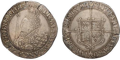 1 Crown 英格兰王国 銀 Elizabeth I (1533-1603)