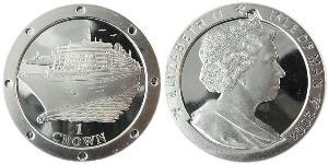 1 Crown 曼島 銅/镍 伊丽莎白二世 (1926-2022)