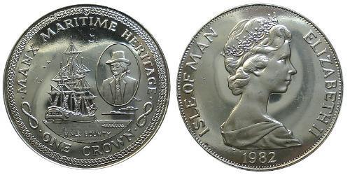 1 Crown 曼島 銅/镍 伊丽莎白二世 (1926-2022)