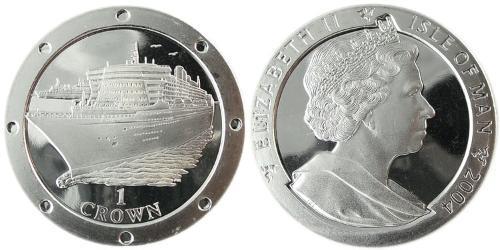 1 Crown 曼島 銅/镍 伊丽莎白二世 (1926-2022)