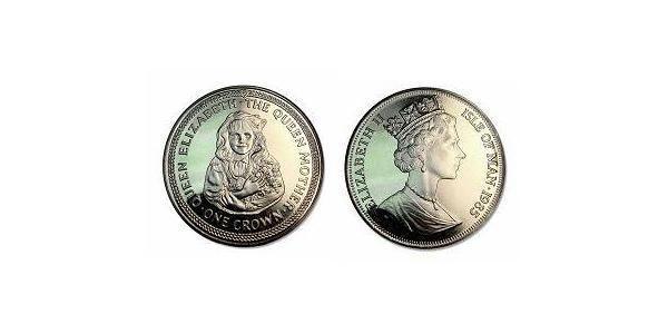1 Crown 曼島 銅/镍 伊丽莎白二世 (1926-2022)