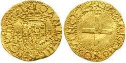 1 Cruzado  Regno del Portogallo (1139-1910) Oro John III of Portugal (1502-1557)