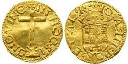 1 Cruzado  Regno del Portogallo (1139-1910) Oro John III of Portugal (1502-1557)