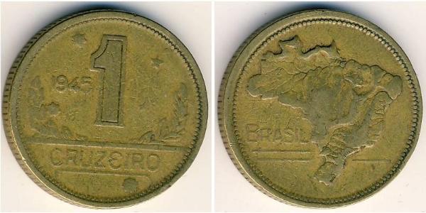 1 Cruzeiro Brasilien Messing 