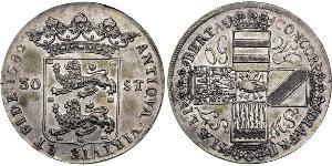 1 Daalder Provincias Unidas de los Países Bajos (1581 - 1795) Plata 