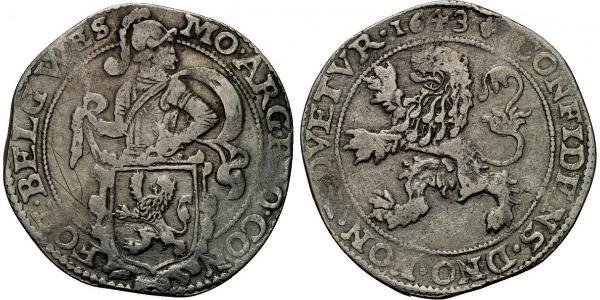 1 Daalder Reino de Holanda (1806 - 1810) / Reino de los Países Bajos (1815 - ) Plata 