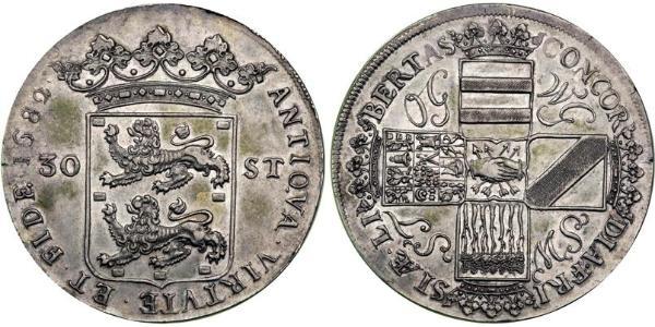 1 Daalder 荷蘭共和國 (1581 - 1795) 銀 