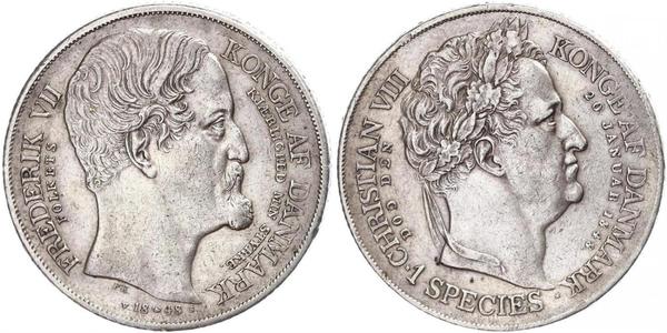 1 Daler Danimarca Argento 