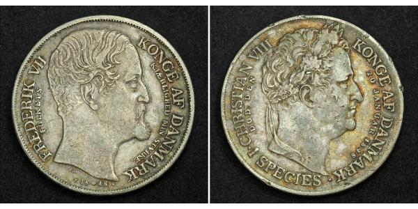 1 Daler Denmark Silver 