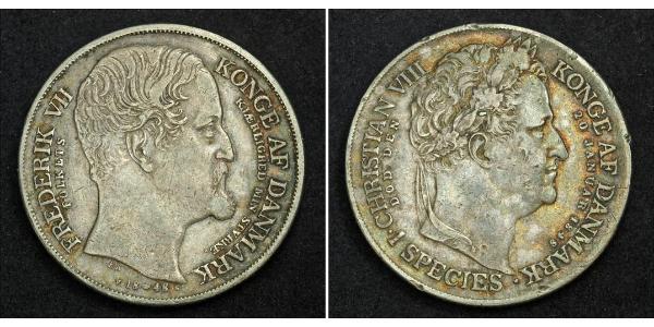 1 Daler Denmark Silver 