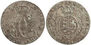 1 Daler / 1 Speciedaler Norvège Argent Christian VII de Danemark (1749 - 1808)