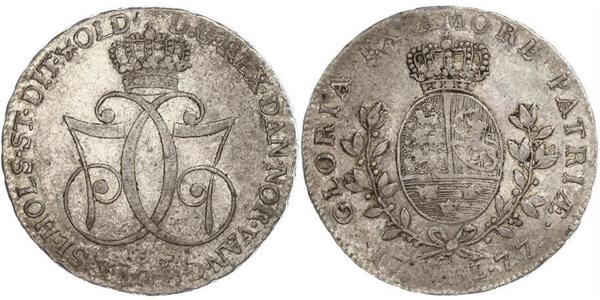 1 Daler / 1 Speciedaler Norvège Argent Christian VII de Danemark (1749 - 1808)