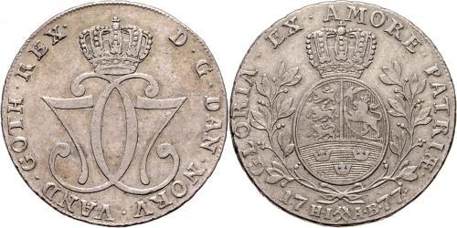 1 Daler / 1 Speciedaler Norvegia Argento Cristiano VII di Danimarca (1749 - 1808)