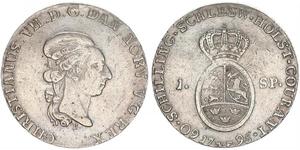 1 Daler / 1 Speciedaler Denmark-Norway (1536-1814) Silver Christian VIII of Denmark (1786 - 1848)