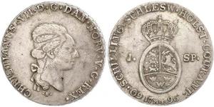 1 Daler / 1 Speciedaler Denmark-Norway (1536-1814) Silver Christian VIII of Denmark (1786 - 1848)