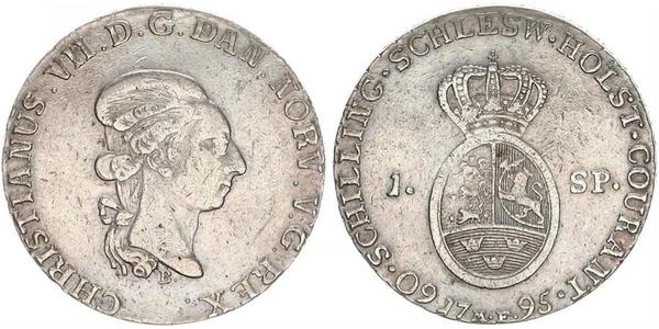 1 Daler / 1 Speciedaler Denmark-Norway (1536-1814) Silver Christian VIII of Denmark (1786 - 1848)