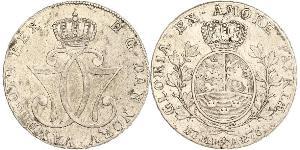 1 Daler / 1 Speciedaler Norway Silver Christian VII of Denmark (1749 - 1808)