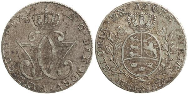 1 Daler / 1 Speciedaler Norway Silver Christian VII of Denmark (1749 - 1808)
