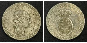 1 Daler / 1 Speciedaler Датско-норвежское королевство (1536-1814) Срібло Крістіан VIII король Данії (1786 - 1848)
