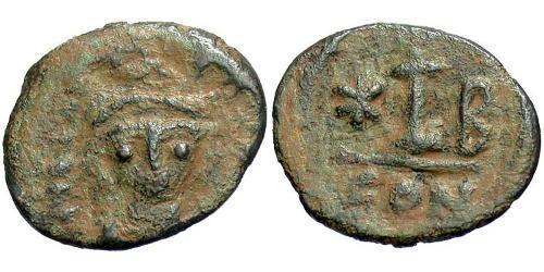 1 Decanummium Byzantinisches Reich (330-1453) Bronze Maurikios (539-602)