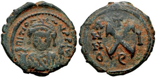 1 Decanummium Empire byzantin (330-1453) Bronze Maurice I (539-602)