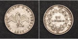 1 Decimo Chile Silber 