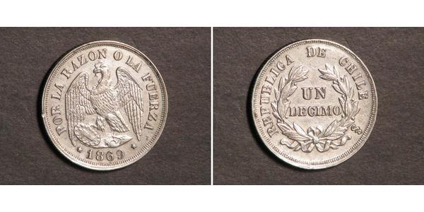 1 Decimo Chile Silber 